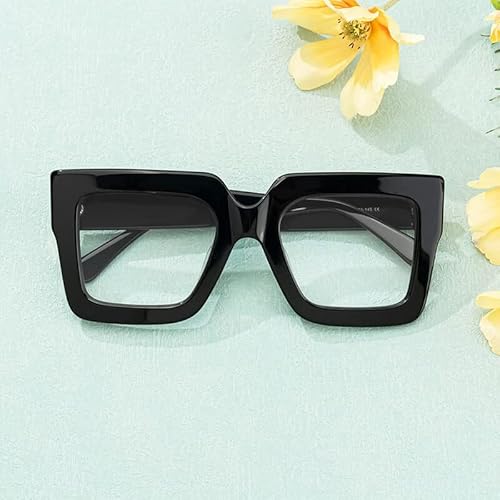 Vooglam Oversize Square Reading Glasses For Women Men Anti Blue Light Uv Eyestrain Readers Eyewear Charisse Vfpo306-02 3.0X Strength #TOP7