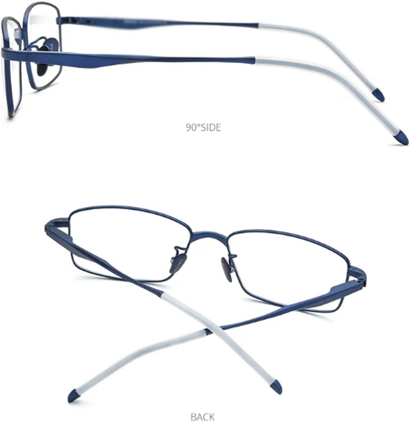 Kwadratowe oprawki do okularów Czysty tytan Męskie oprawki do okularów Moda Vintage Okulary Ramki Akcesoria podróżne Ramki do okularów