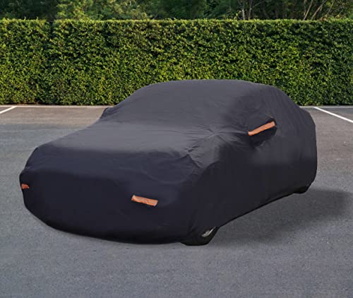 Telo Copriauto Felpato Lupex Shop XL – 530x180x117 Cm, Impermeabile, Con Zip Laterale E Strisce Riflettenti