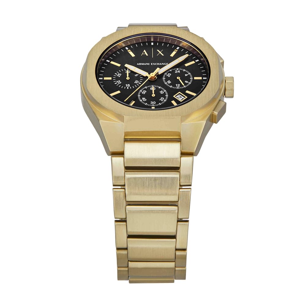 Armani Exchange Herrenuhr, Quarz-Chronographenwerk und 42 mm Gehäusegröße mit Edelstahlarmband