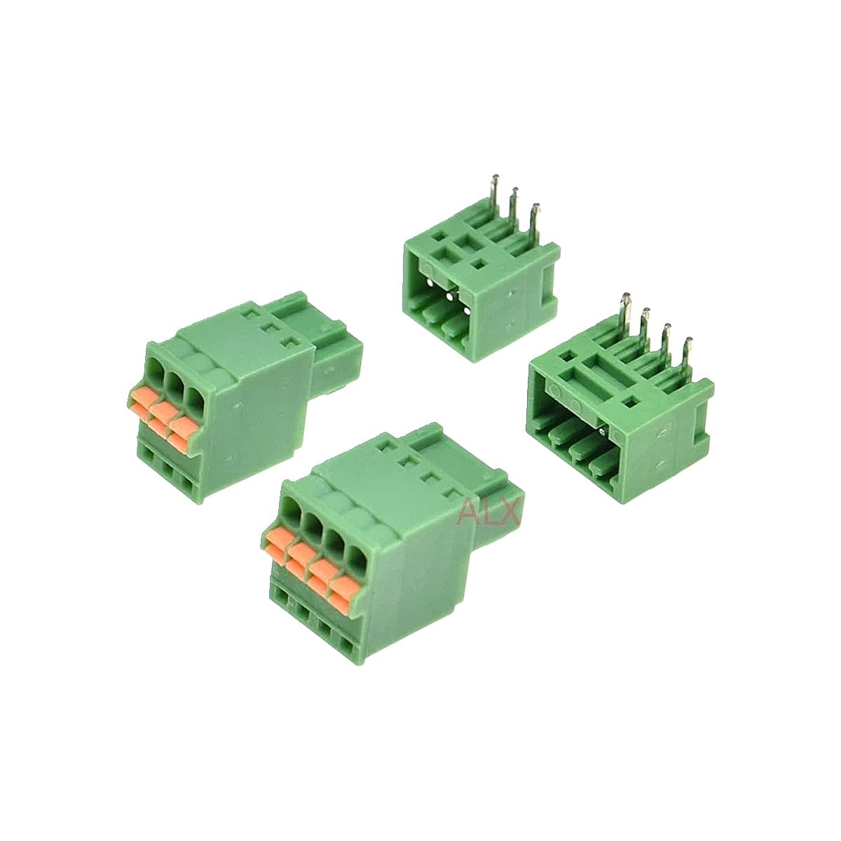 3SETS 2EDGKD 2/3/4 5 6 7 8 9 Pin Pluggable Terminal Block C0innector 2.54MM Pitch Plug + Straight PIN Header 2p 3p 4p 5p 6p New 2026 Electronic & Accessories