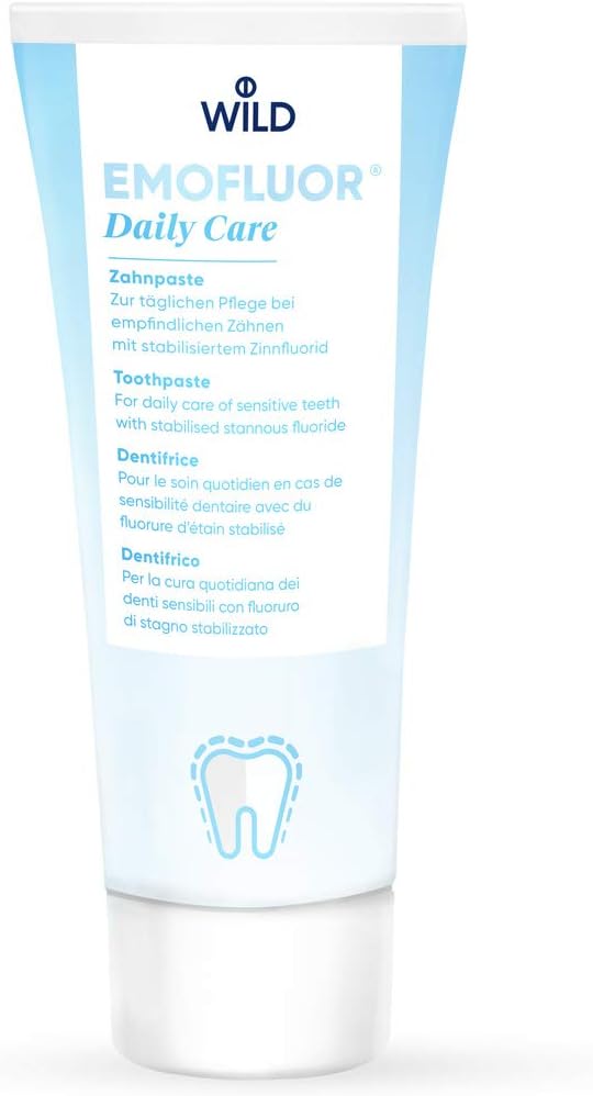 Emofluor Daily Care Toothpaste, for Daily Care of Sensitive Teeth, with stabi...