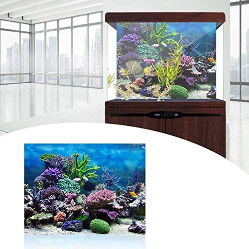 Topincn Pvc Adhesive Undersea Backdrop, Aquarium Corals Photography Background Fish Tank Poster(122 * 46Cm) #TOP4