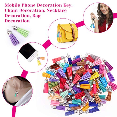 Image of Cridoz 300pcs Tassels for Jewelry Making, Keychain Charms Bulk for Crafts, Resin Keychains, Acrylic Blanks, Bangles Bracelets, Earrings and Jewelry Making