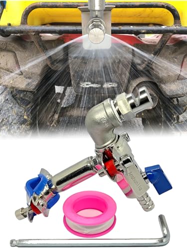 Universal Boomless Sprayer Nozzle Kit for ATV/UTV Stainless Steel Adjustable Spray Tip Ideal for Farm Lawn Pasture Spraying