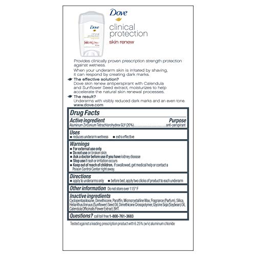 Dove Antitranspirante ClearTone Skin Renew 1.7 oz miniatura 2