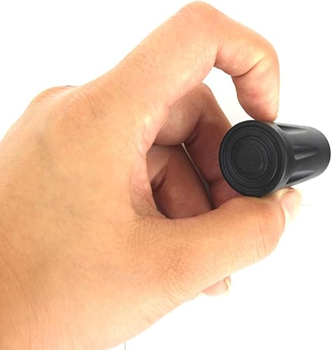 Miniatura 6 de Paquete de 12 protectores de puntas de goma de repuesto duraderos para bastones de senderismo, ajuste con puntas de bastón estándar, absorción de