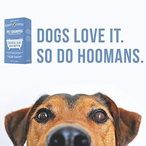   Dog-Shampoo-with-Oatmeal-and-Aloe-Shea-Butter-for-Smelly-Dogs-Puppy-Shampoo-by-Olivers-Choice-14-oz