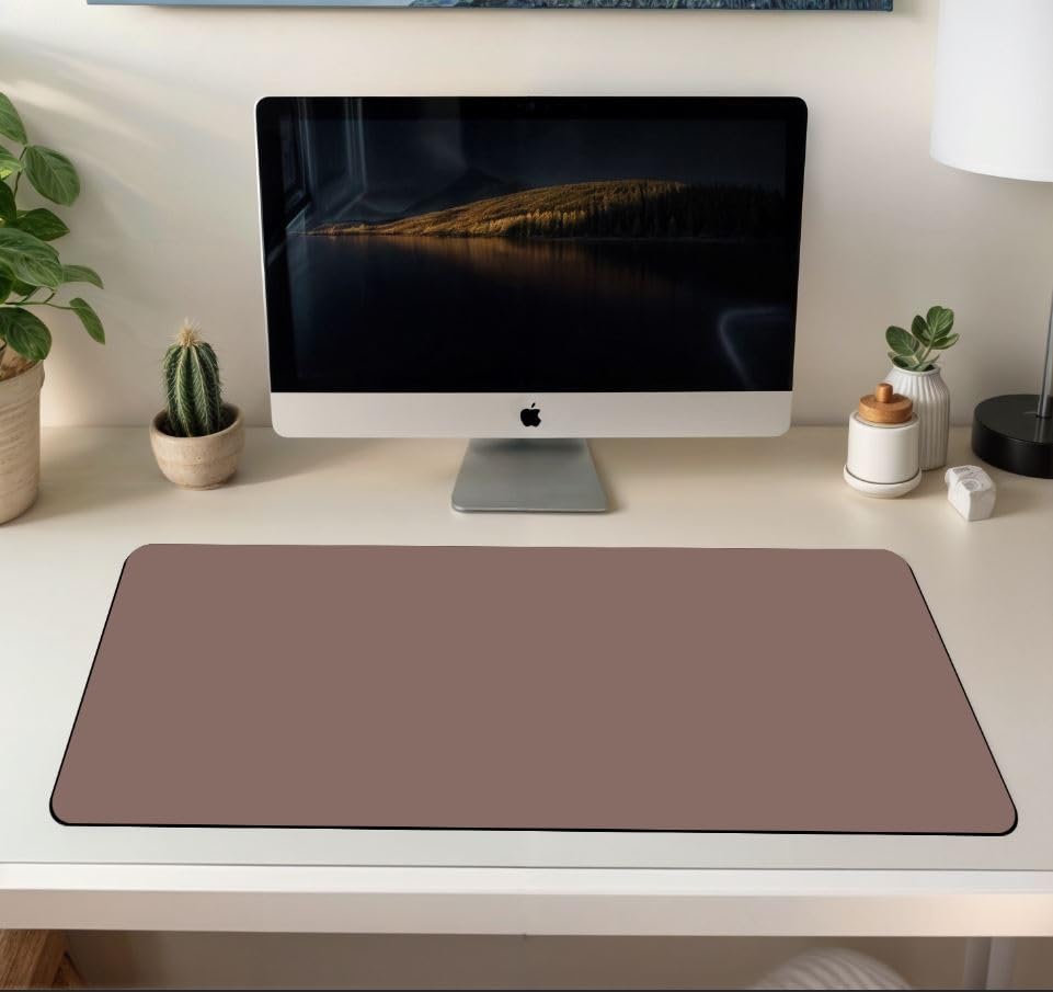 Image of ON TREND Premium Extended Mouse Pad, Large Premium Desk Mat Anti Skid Rubber Base for Desktop Laptop PC Office Gaming (Size- 23 X 11 x 0.12 Inch) (Chocolate)