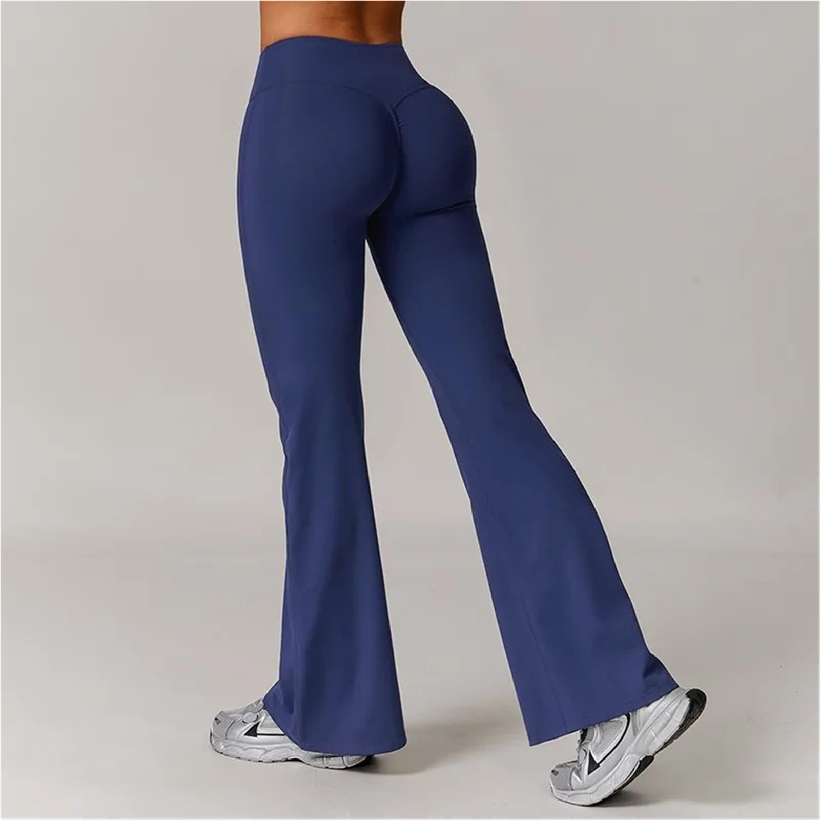 Leggings de cintura alta y pierna ancha for mujer, mallas de fitness, pantalones acampanados, elásticos, push up, for gimnasio, entrenamiento, yoga Para Yoga y Tiempo Libre