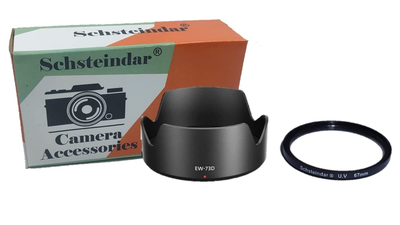 Schsteindar® Combo (73D Lens Hood + 67mm Uv Filter) EW-73D 67mm ew 73D EW73D Lens Hood Reversible Camera Accessories for Canon 80D 7DII 7D2 77D 760D EF-S 18-135mm USM-image-44