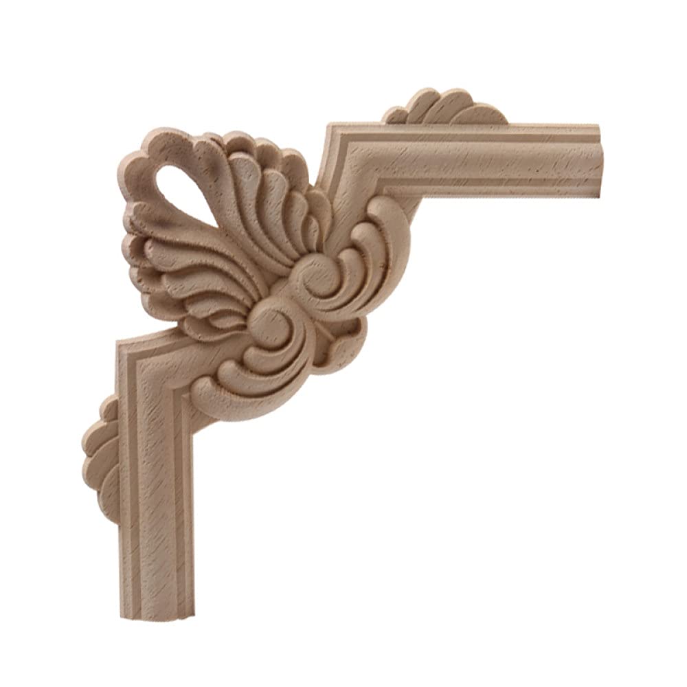 Moulures en bois sculpture haut de gamme fleur européenne A87,6