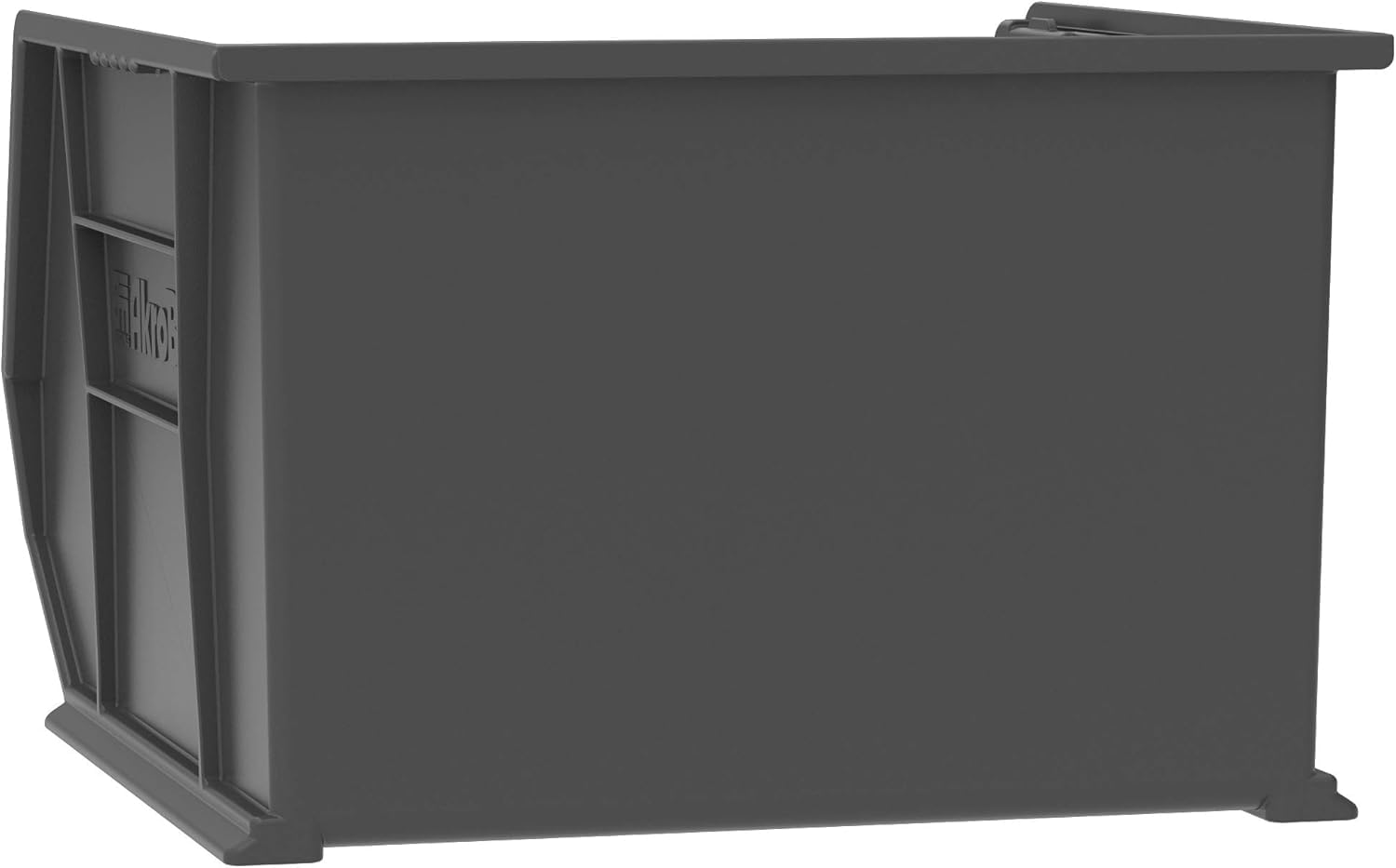 Akro-Mils 30270 AkroBins Plastic Storage Bins, Space-Saving Stackable Bins for Garage, Pantry, Craft Organization, 45,7 cm x 41,9 cm x 27,9 cm, Black, 3-Pack