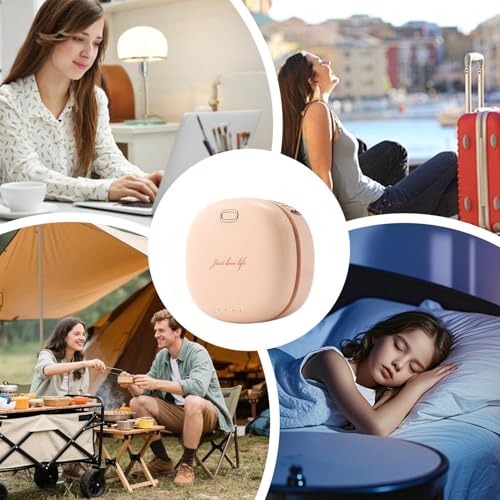 Mini ventilador de clip recargable de 3 velocidades con potente batería de 2000 mAh 5