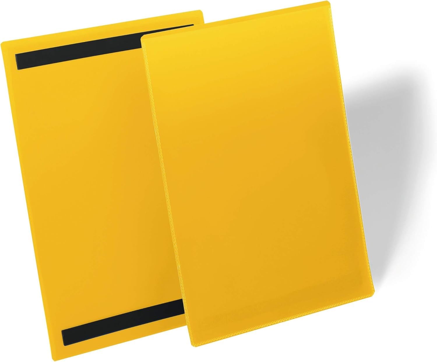 Durable 174404 Buste con Bande Magnetiche, A4 Verticale, Confezione da 50 Pezzi, Giallo