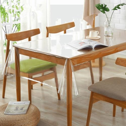 2m X 1,40m PláStico Cristal Transparente Dobrado(0,07mm)