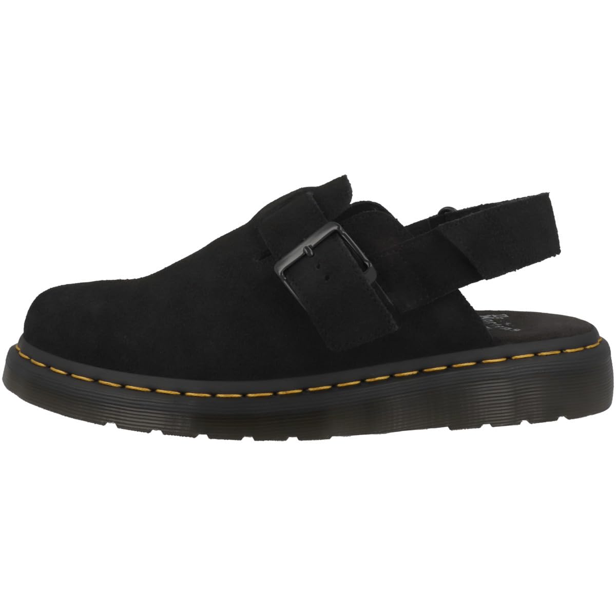 Dr. Martens Jorge Ii Slingback Mules In Suede Men's Black Size 45