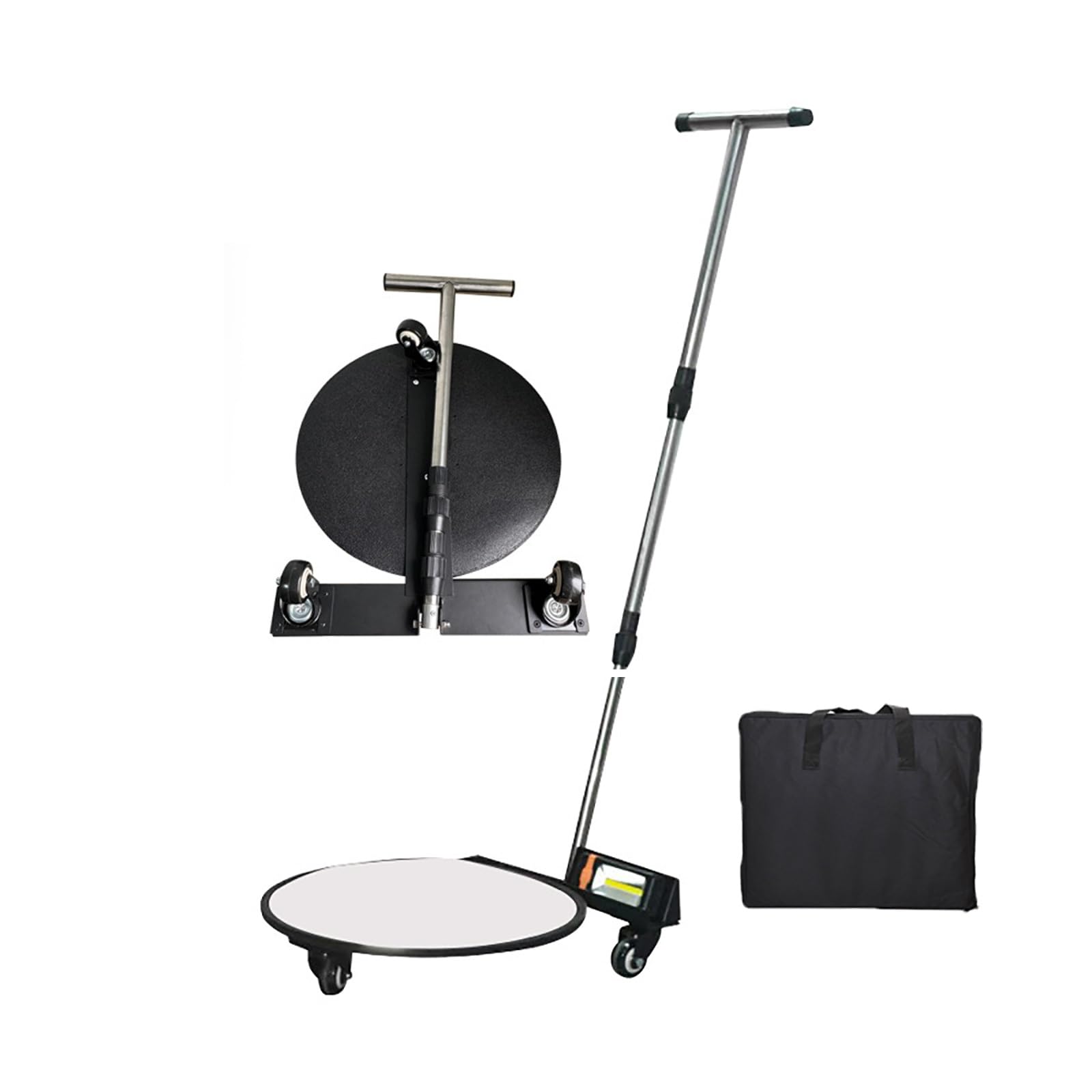 Miroir d'inspection sous véhicule avec lumière LED, miroir convexe de 40 cm