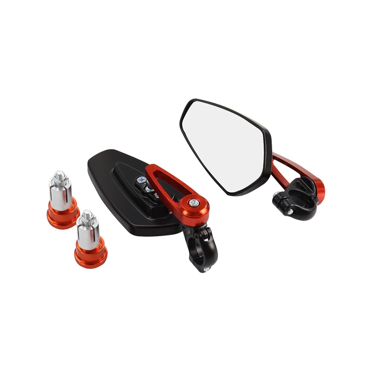 Motocyklowe Lusterka Wsteczne Moto Lusterko końców Pasuje Do Honda 7/8 "22mm Lusterka Boczne Motocykla Uniwersalne Lusterka Boczne Kierownica Do Hulajnogi Akcesoria Do Lusterek(MP-161-O)