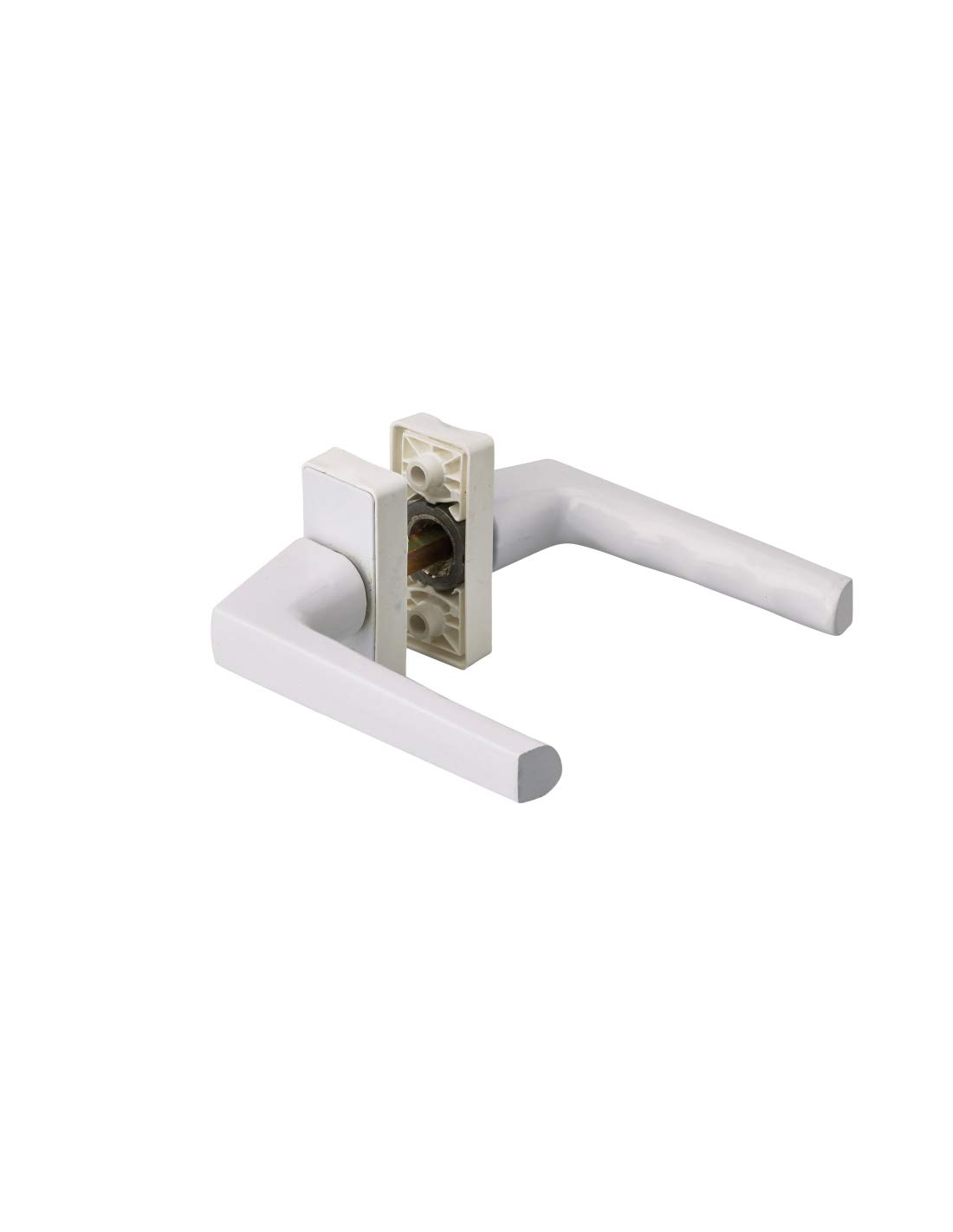 THIRARD - Béquille double laqué blanc carré 7 mm