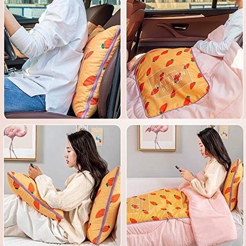 Couvertures pour oreiller coussin voyage plaid pliable imprimé animaux - 7