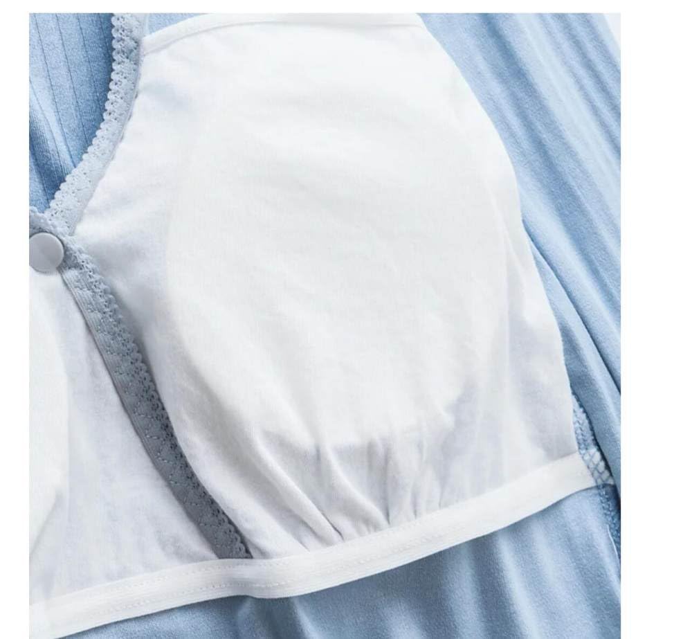 Camicia da Notte Donna - Abito Estivo da Donna con Scollo A V A Maniche Corte Abito in Cotone alla Moda Pigiama Homewear Camicia da Notte Estiva