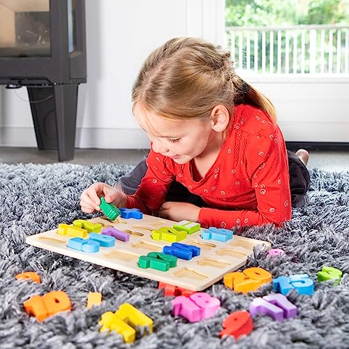 Image of New Classic Toys Number Puzzle Educational Wooden Toys for 2 Year Old Boy and Girl Toddlers Learn How to Count