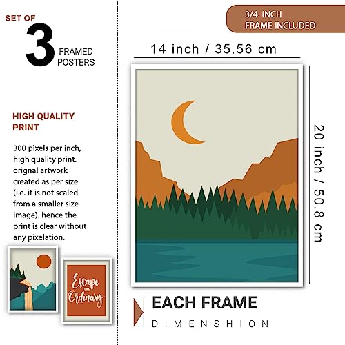 Image of NoWorries Wall paintings for living room - Wall decor illustration design wall paintings for home decoration (Theme-Minimalist) Set of 3 (Art-10, 13x19inch)