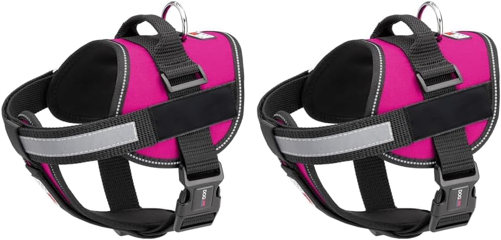 Dogline Unimax Multi-Purpose Vest Harness for Dogs and 2 Removable DIY Customizable Blank Patches (Pack of 2)