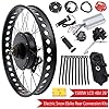 AKaSping 26IN E-Bike Rear Wheel Conversion Kit 48V 1500W Fat Snow Tire Electric Bicycle Motor Kit with LCD Display Brushless Gearless Hub Motor Kit #1