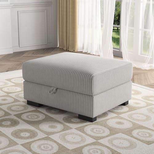 QMTXBYJ Pouf de rangement - 88 x 69 x 45 cm - Pour canapé, rembourré, repose-pieds, ottoman, boîte de rangement, pour salon, chambre à coucher - Tissu...