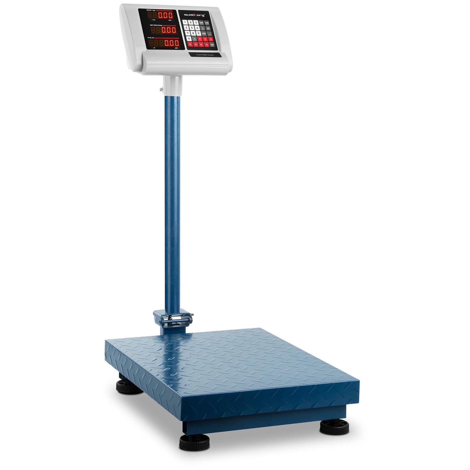 Steinberg Bilancia Piattaforma Professionale Industriale Bilancia Bilancia Bilancia SBS-PF-150/10B (150 kg, Precisione ±10 g, Autonomia 10 H, 40 x 50 Cm, LED)