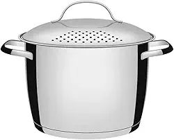 Espagueteira com Fundo Triplo Tramontina Inox 22Cm, ESPAGUETEIRA ALLEGRA