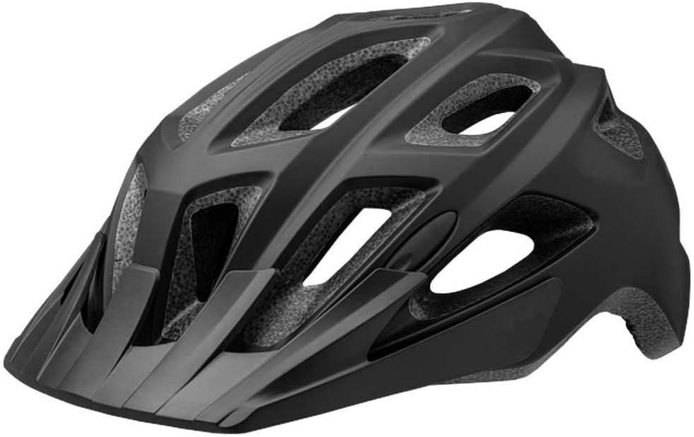 Trail Adult Bike Helmet – Lightweight All-Terrain Cycling Helmet with 14 Air Vents, Adjustable Fit System & Visor | Black | Small/Medium