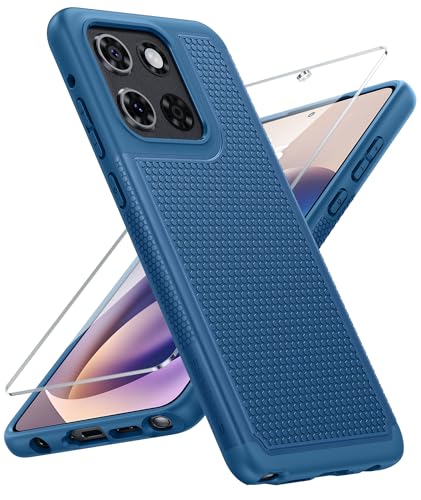 Image of FNTCASE for Moto G Stylus 2026 /2025 Case: Motorola G Stylus 2025 Case 14FT Military Grade Drop Protection with Screen Protector Shockproof Non-Slip Matte Dual Layer Phone Cover - 6.7 inch (Blue)