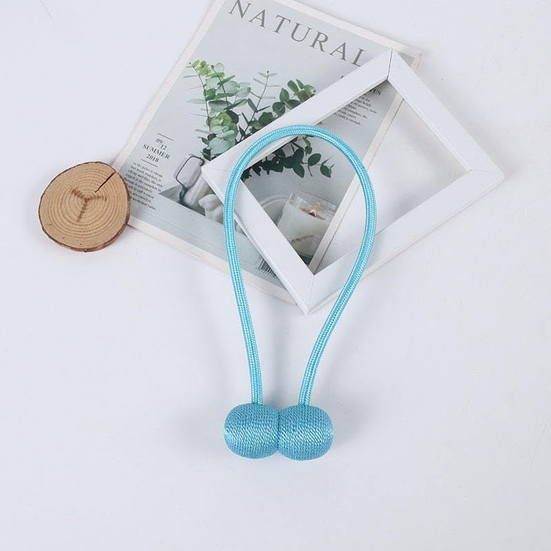 2 pcs Magnetic Curtain tiebacks - Curtain holdbacks, Curtain Accessories, Curtain tie Backs, Curtain Magnets, Curtain Holders, Magnets for Curtains, Curtain Ties (Peacock Blue)