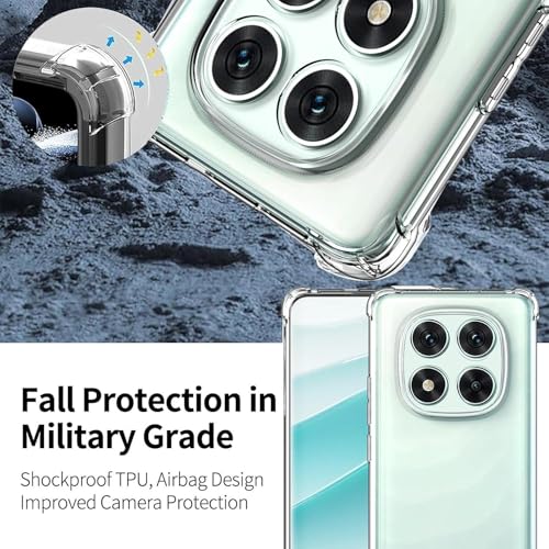 Image of BOXXO Flexible Back Cover for Mi Redmi Note 14 Pro Plus 5G | Back Cover Transparent Clear Shockproof Case Four Corner Protection | Slim Protective Mobile Phone Cover for Redmi Note 14 Pro Plus