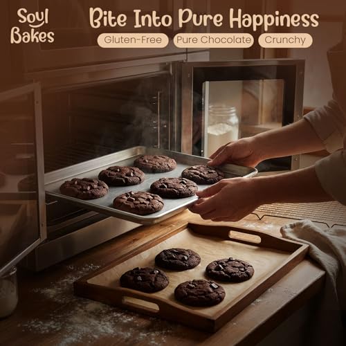 Image of Soul Bakes Handmade Ragi Chocolate Chip Cookies | 100% Baked & Healthy Snack | Pure Chocolate Flavor | Free from Maida, Palm Oil, Refined Sugar, Colors, Preservatives & Chemicals | 125g Pack