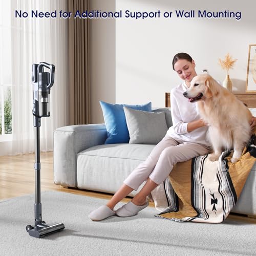 Cordless Vacuum Cleaner, 35kPa Powerful Suction Max 50min Runtime, Stick and Handheld Vacuum, Lightweight Vacuum Cleaners for Home, Carpets, Hard Floor, Pet Hair, Cars
