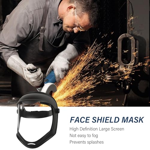 Protector facial contra salpicaduras y esmerilado sin empañamiento visual 7
