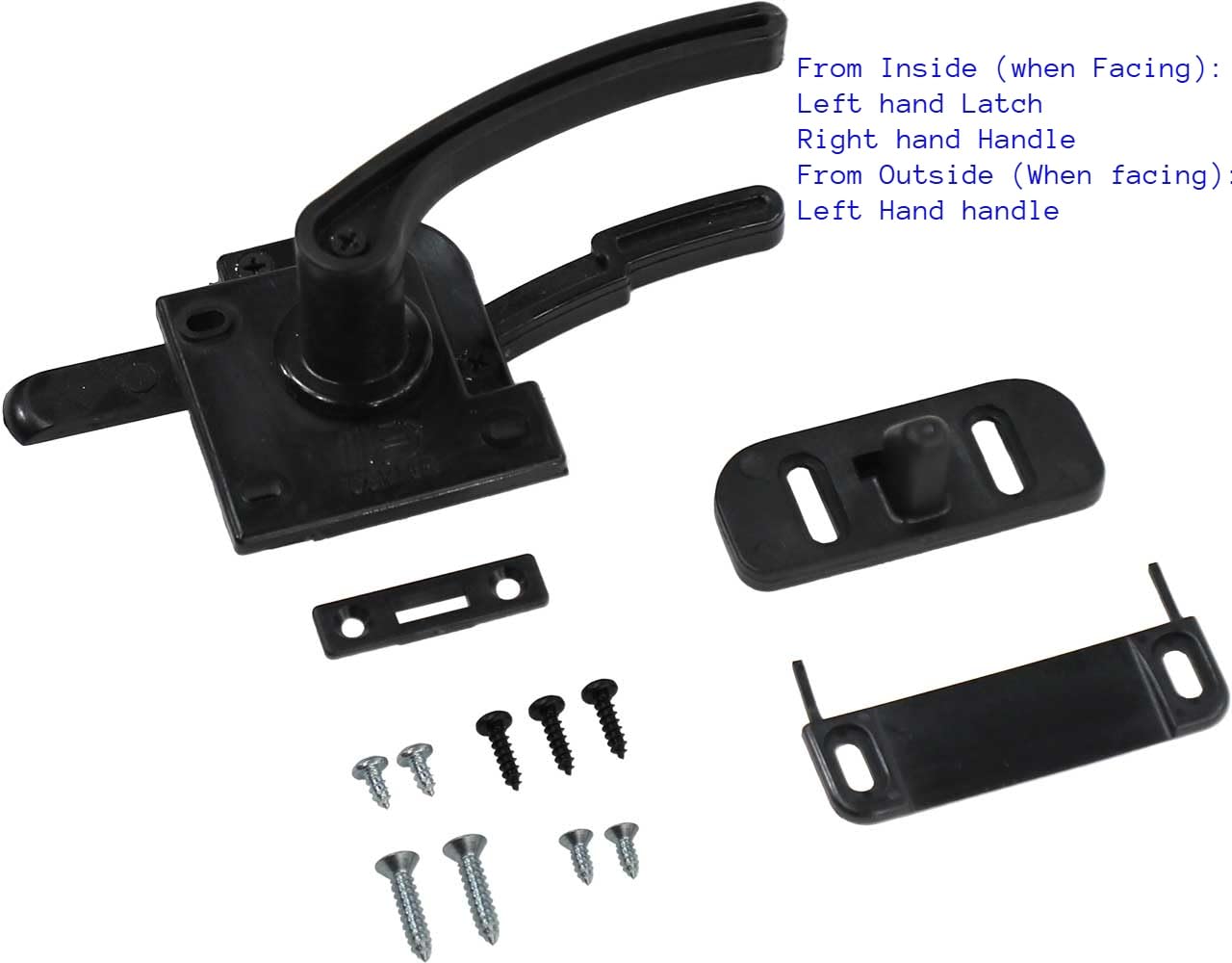 セキュリティ・セーフティ Track2 Dexter 990003-02 Plastic Outside Left Hand Screen Door Handle Kit