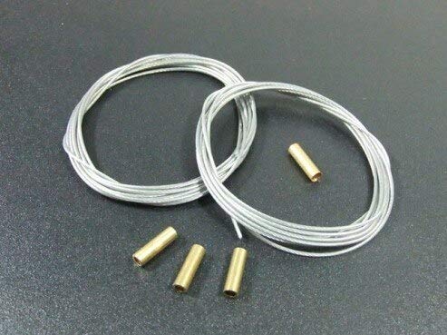 Replacement Part For 2pcs Steel Wire Dia. 0.8 X 1000mm