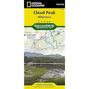 Cloud Peak Wilderness Map (National Geographic Trails Illustrated Map, 720)