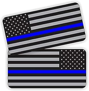 Police American Flag Helmet/Hard Hat Sticker/Decal/Label Tool Lunch Box Patriotic Old Glory Law Enforcement Cops