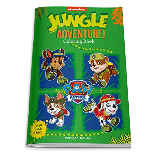 Jungle Adventure! : Paw Patrol Giant Coloring Book For Kids