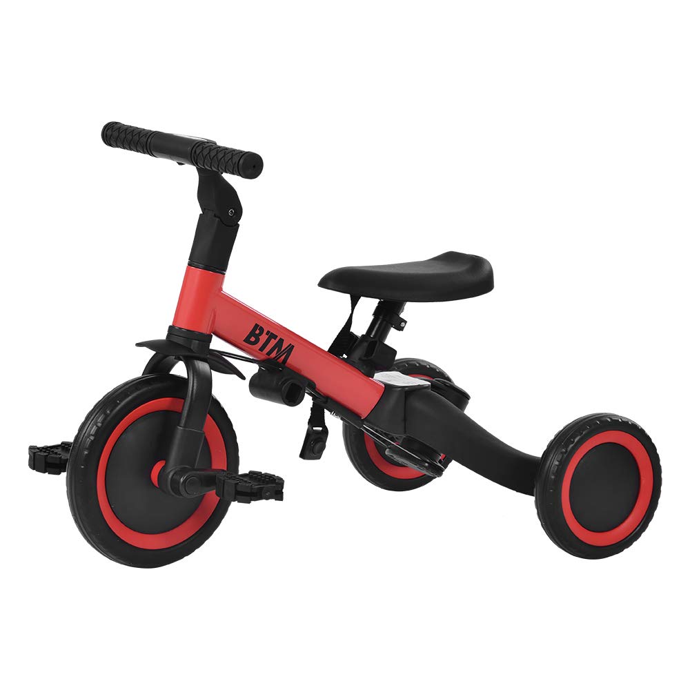 Amazon.co.jp: BTM 三輪車 足けりバイク 一台4役 ベビーカー かじとり