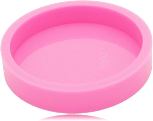 Molde de posavasos redondo súper brillante de 4.5 pulgadas, molde de silicona gruesa de 0.75 pulgadas de profundidad, molde de resina de resina