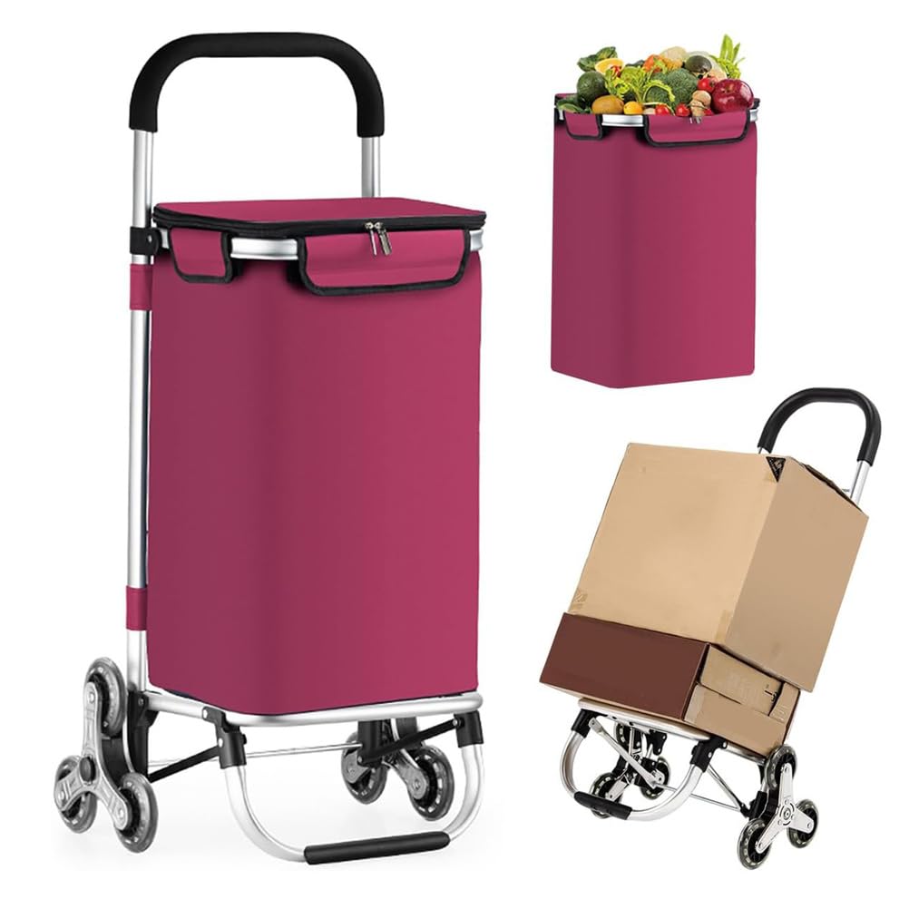 Shopping cart bags, Removable Waterproof Bag Perfect for Groceries & Errands - Red