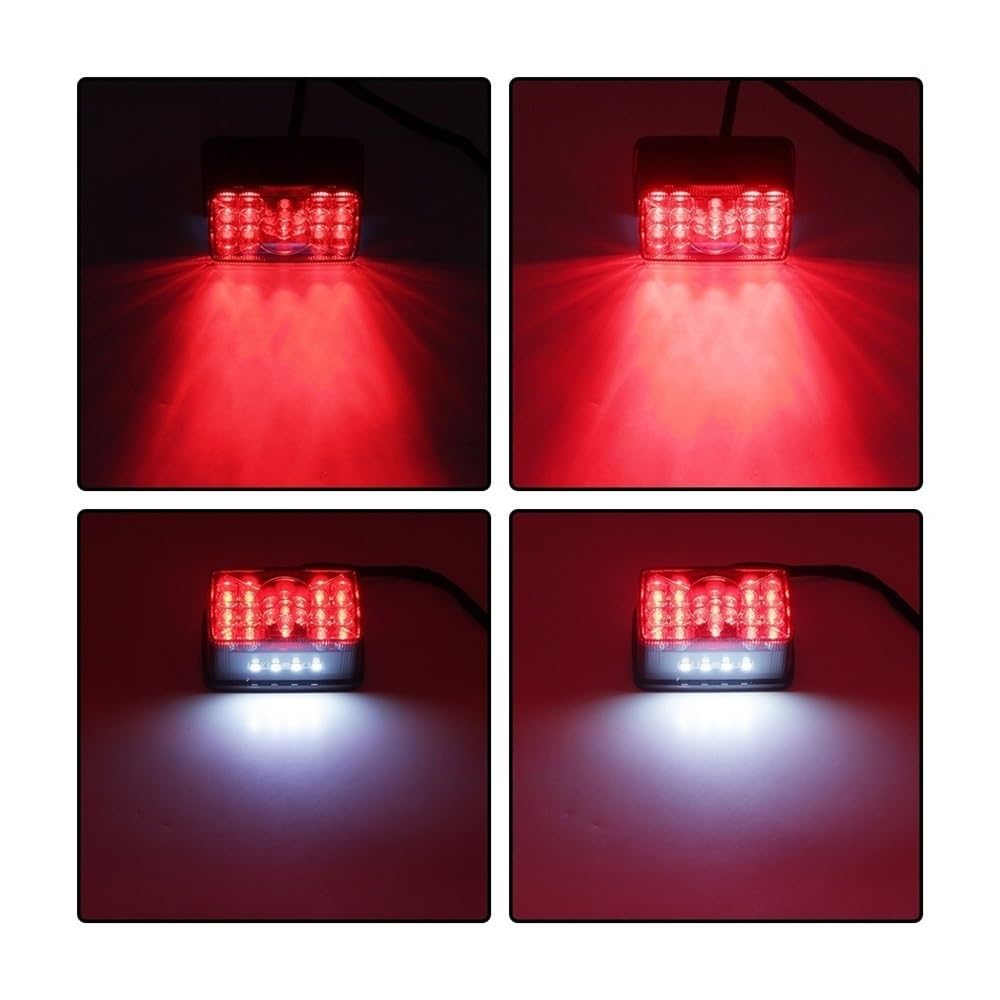 Luce Stop Fanale Posteriore Fanale posteriore universale per moto, con luce freno integrata, lampeggiante, fanale di ricambio targa per