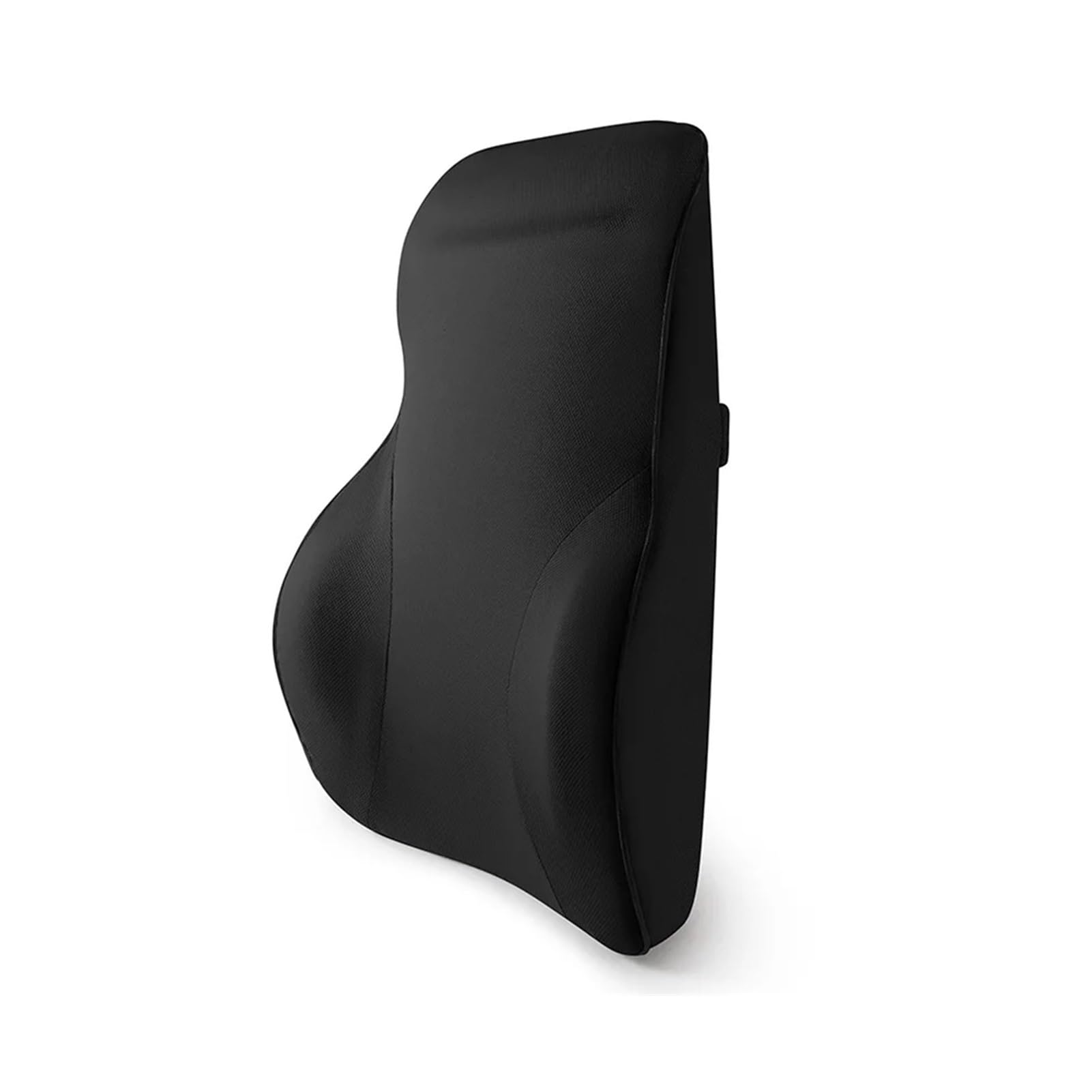 Vekoro Memory Foam Lumbar Support Pillow Long Driving Back Pain Relief Improve Posture(Black)